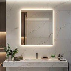 Podsvietené kúpeľňové zrkadlo